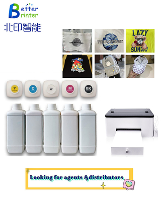 Inkjet Printer T-shirt Textile Pigment Five Color Ink Printer Dtf Printer Film Ink For Epson L1800 Xp600 4720 i3200